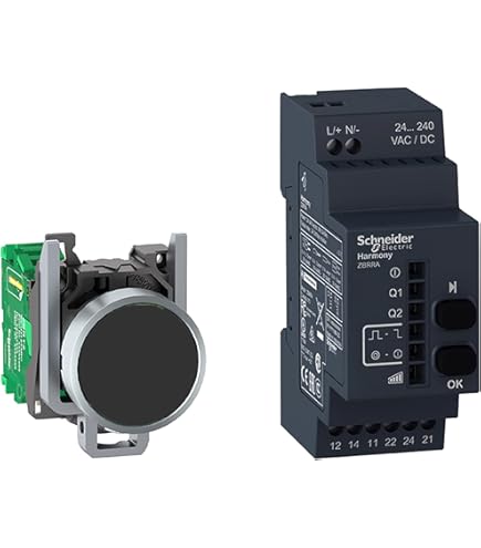 Schneider XB5RFA02 ワイヤレス・バッテリーレス押ボタンスイッチ XB5RFA02 - Wireless and batteryless package, Harmony XB5R